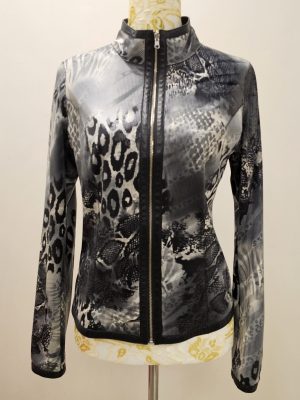 CHAQUETA REVERSIBLE SIN BROCHES NEGRA
