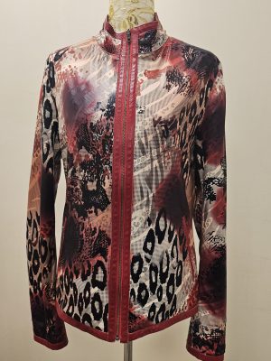 CHAQUETA REVERSIBLE SIN BROCHES ROJA