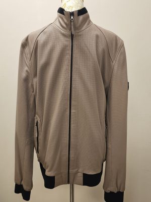REVERSIBLE BOMBER CAFE/NEGRO