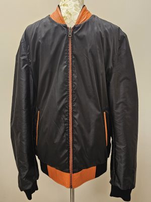 REVERSIBLE BOMBER NARANJA/NEGRO