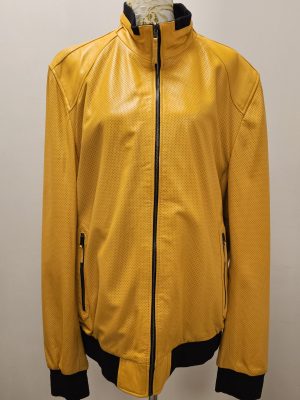 REVERSIBLE BOMBER MOSTAZA/NEGRO